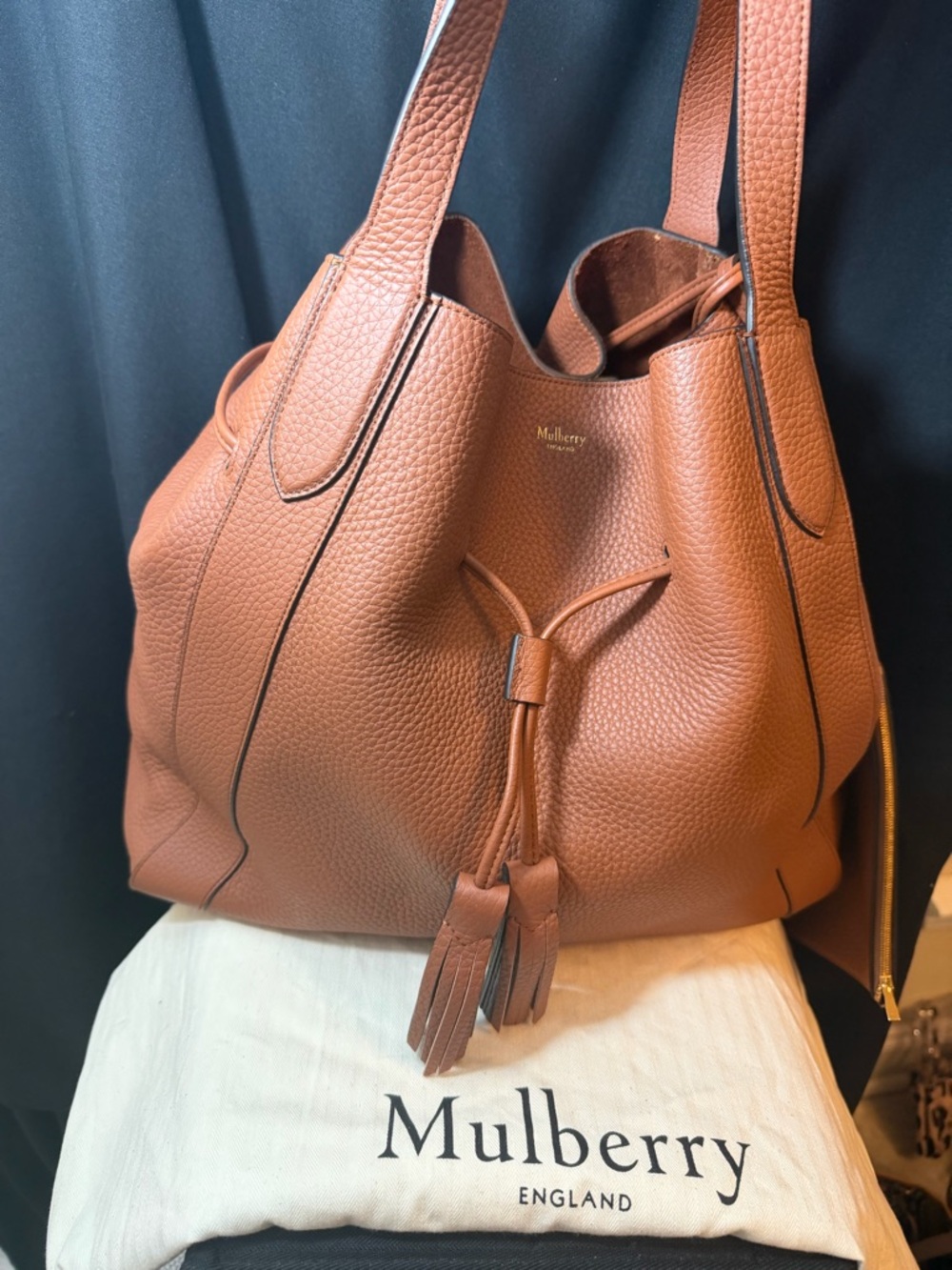 Mulberry Millie Med Leather Drawstring Tote Bag Excellent Condition in Dust Bag